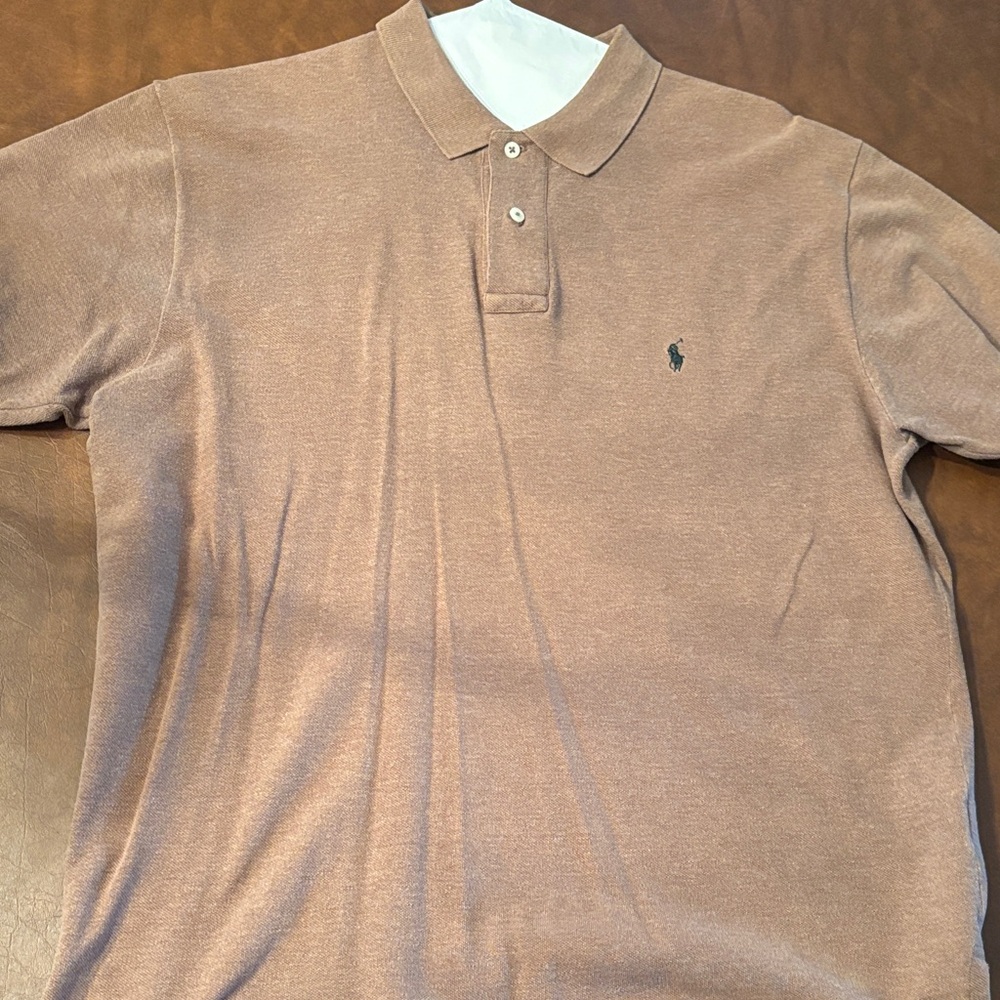 Polo by Ralph Lauren Men's Polo Shirt in Tan